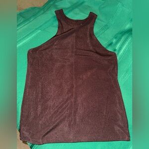 a new day Dark Brown Tank Top